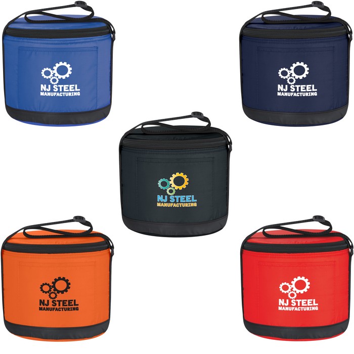 JH3050 Cans-To-Go Round Cooler Bag With Custom ...